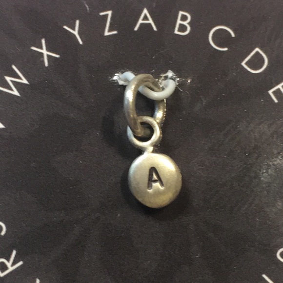 Luxe Design sterling silver small “A” charm. Beautiful and subtle. NEW - Picture 2 of 6